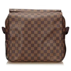 Louis Vuitton Vintage Vintage Bags-- Damier Ebene Naviglio Bag - Brown - Damier Canvas and Leather Handbag - Luxury High Quality - Avvenice