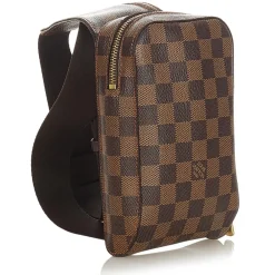 Louis Vuitton Vintage Vintage Bags-- Damier Ebene Geronimos - Brown - Damier Canvas Belt Bag - Luxury High Quality - Avvenice