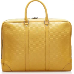 Louis Vuitton Vintage Vintage Bags-- Damier Infini Porte-Documents Voyage Mustard - Damier Canvas and Calf Leather Bag - Luxury High Quality - Avvenice