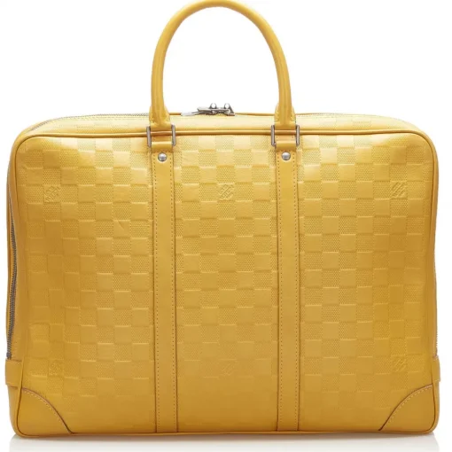 Louis Vuitton Vintage Vintage Bags-- Damier Infini Porte-Documents Voyage Mustard - Damier Canvas and Calf Leather Bag - Luxury High Quality - Avvenice