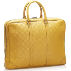 Louis Vuitton Vintage Vintage Bags-- Damier Infini Porte-Documents Voyage Mustard - Damier Canvas and Calf Leather Bag - Luxury High Quality - Avvenice