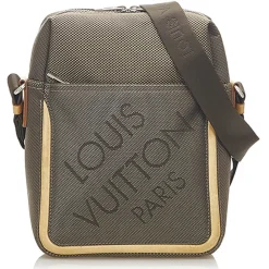 Louis Vuitton Vintage Vintage Bags-- Damier Geant Citadin - Brown - Fabric Canvas and Calf Leather Crossbody Bag - Luxury High Quality - Avvenice