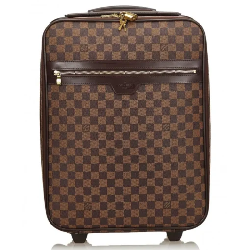 Louis Vuitton Vintage Vintage Luggage-- Damier Ebene Pegase 50 Trolley - Brown - Leather Trolley - Luxury High Quality - Avvenice