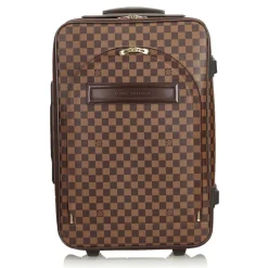 Louis Vuitton Vintage Vintage Luggage-- Damier Ebene Pegase 60 Trolley - Brown - Leather Trolley - Luxury High Quality - Avvenice