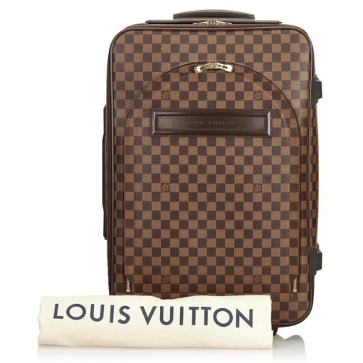 Louis Vuitton Vintage Vintage Luggage-- Damier Ebene Pegase 60 Trolley - Brown - Leather Trolley - Luxury High Quality - Avvenice