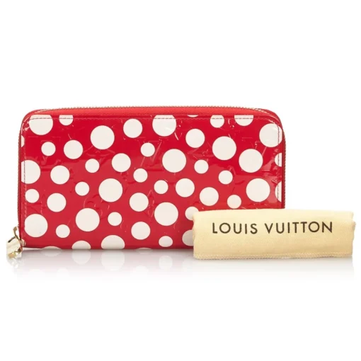 Louis Vuitton Vintage Vintage Wallets-- Dots Infinity Vernis Zippy Wallet - Red White - Leather Wallet - Luxury High Quality - Avvenice