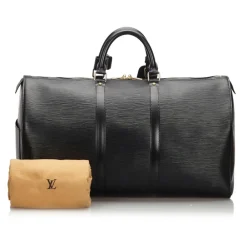 Louis Vuitton Vintage Vintage Bags-- Epi Keepall 50 Bag - Black - Leather and Epi Leather Handbag - Luxury High Quality - Avvenice