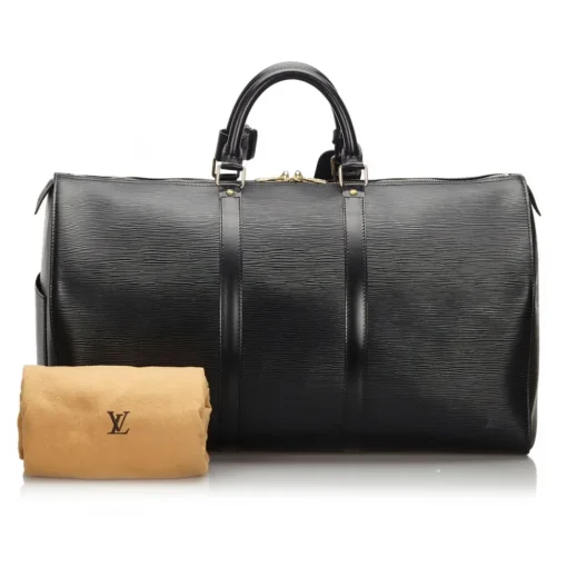Louis Vuitton Vintage Vintage Bags-- Epi Keepall 50 Bag - Black - Leather and Epi Leather Handbag - Luxury High Quality - Avvenice
