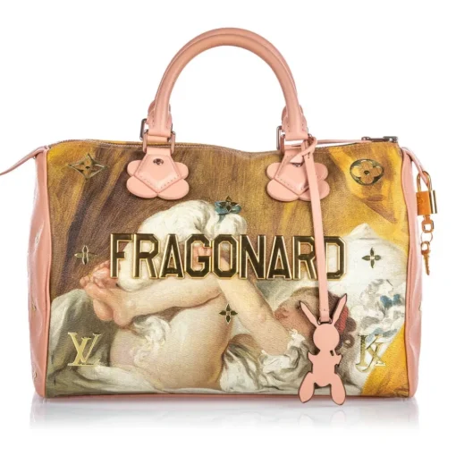 Louis Vuitton Vintage Vintage Bags-- Masters Speedy 30 Jeff Koons - Brown Beige - Fabric and Calf Handbag - Luxury High Quality - Avvenice