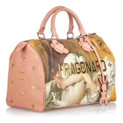 Louis Vuitton Vintage Vintage Bags-- Masters Speedy 30 Jeff Koons - Brown Beige - Fabric and Calf Handbag - Luxury High Quality - Avvenice