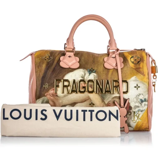 Louis Vuitton Vintage Vintage Bags-- Masters Speedy 30 Jeff Koons - Brown Beige - Fabric and Calf Handbag - Luxury High Quality - Avvenice