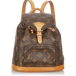 Louis Vuitton Vintage Vintage Bags-- Monogram Montsouris PM - Brown - Canvas and Vachetta Leather Backpack - Luxury High Quality - Avvenice