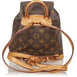 Louis Vuitton Vintage Vintage Bags-- Monogram Montsouris PM - Brown - Canvas and Vachetta Leather Backpack - Luxury High Quality - Avvenice