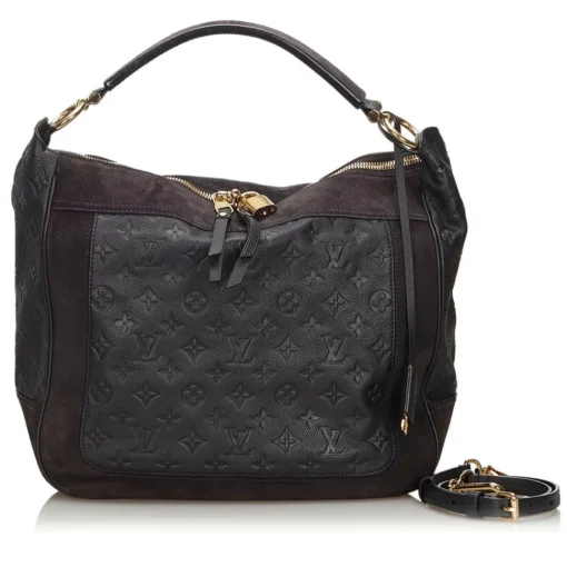 Louis Vuitton Vintage Vintage Bags-- Monogram Empreinte Audacieuse MM Bag - Navy Blue - Leather and Suede Handbag - Luxury High Quality - Avvenice