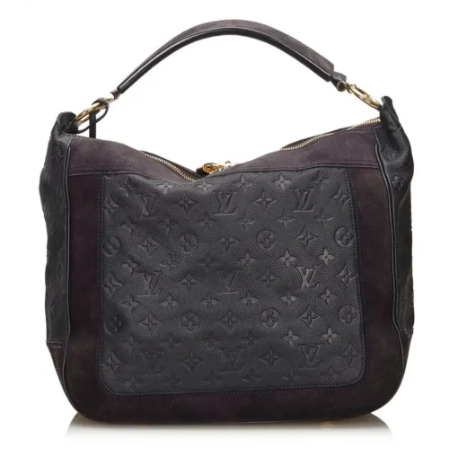 Louis Vuitton Vintage Vintage Bags-- Monogram Empreinte Audacieuse MM Bag - Navy Blue - Leather and Suede Handbag - Luxury High Quality - Avvenice