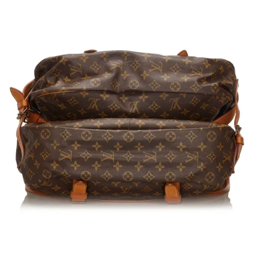 Louis Vuitton Vintage Vintage Bags-- Monogram Saumur 43 Bag - Brown - Monogram Canvas and Vachetta Leather Handbag - Luxury High Quality - Avvenice