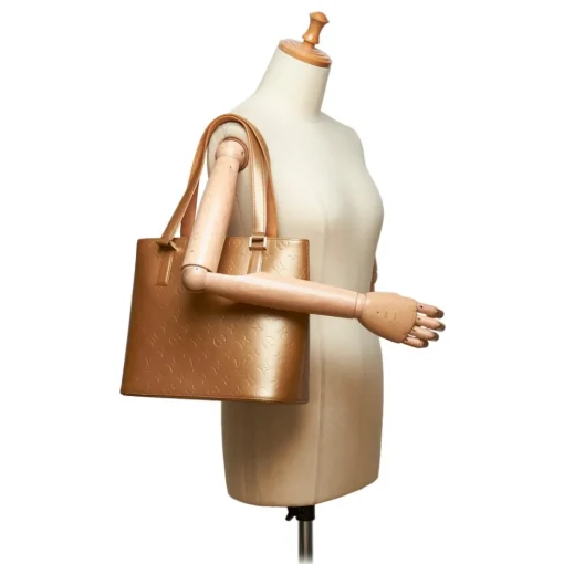 Louis Vuitton Vintage Vintage Bags-- Monogram Matt Stockton Bag - Gold Brown - Vernis Leather Handbag - Luxury High Quality - Avvenice
