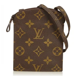 Louis Vuitton Vintage Vintage Bags-- Monogram Pochette Secret Passport Holder - Brown - Monogram Canvas and Leather - Luxury High Quality - Avvenice