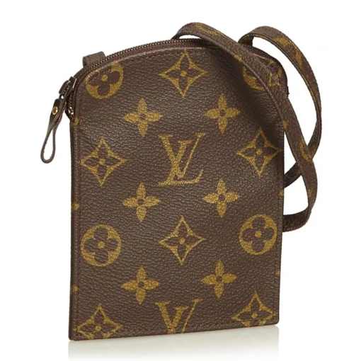 Louis Vuitton Vintage Vintage Bags-- Monogram Pochette Secret Passport Holder - Brown - Monogram Canvas and Leather - Luxury High Quality - Avvenice