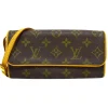 Louis Vuitton Vintage Vintage Bags-- Monogram Pochette Twin Brown - Monogram Canvas and Vachetta Leather Crossbody Bag - Luxury High Quality - Avvenice