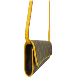 Louis Vuitton Vintage Vintage Bags-- Monogram Pochette Twin Brown - Monogram Canvas and Vachetta Leather Crossbody Bag - Luxury High Quality - Avvenice