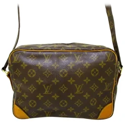 Louis Vuitton Vintage Vintage Bags-- Monogram Nile - Brown - Monogram Canvas and Vachetta Leather Crossbody Bag - Luxury High Quality - Avvenice
