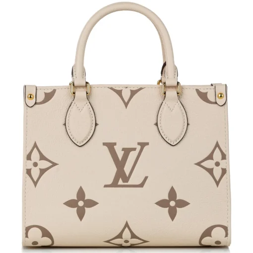 Louis Vuitton Vintage Vintage Bags-- Monogram Empreinte Onthego PM - Brown Beige - Leather Handbag - Luxury High Quality - Avvenice