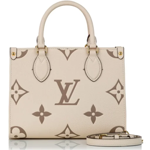 Louis Vuitton Vintage Vintage Bags-- Monogram Empreinte Onthego PM - Brown Beige - Leather Handbag - Luxury High Quality - Avvenice