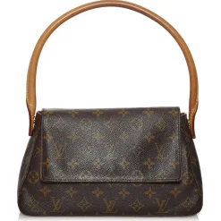 Louis Vuitton Vintage Vintage Bags-- Monogram Looping Mini - Brown - Leather Handbag - Luxury High Quality - Avvenice