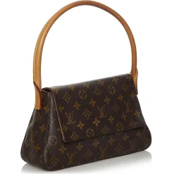 Louis Vuitton Vintage Vintage Bags-- Monogram Looping Mini - Brown - Leather Handbag - Luxury High Quality - Avvenice