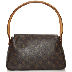 Louis Vuitton Vintage Vintage Bags-- Monogram Looping Mini - Brown - Leather Handbag - Luxury High Quality - Avvenice