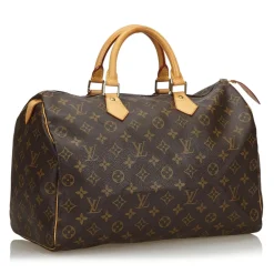 Louis Vuitton Vintage Vintage Luggage|Vintage Bags-- Monogram Speedy 35 Bag - Brown - Monogram Leather Handbag - Luxury High Quality - Avvenice