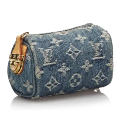 Louis Vuitton Vintage Other Accessories Vintage|Vintage Bags-- Monogram Denim Trousse Speedy PM Bag - Denim - Leather Trousse - Luxury High Quality - Avvenice