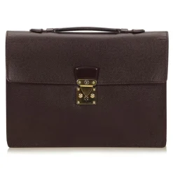 Louis Vuitton Vintage Vintage Bags-- Serviette Kourad Briefcase - Black - Leather and Taiga Leather Briefcase - Luxury High Quality - Avvenice