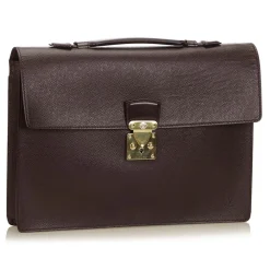 Louis Vuitton Vintage Vintage Bags-- Serviette Kourad Briefcase - Black - Leather and Taiga Leather Briefcase - Luxury High Quality - Avvenice