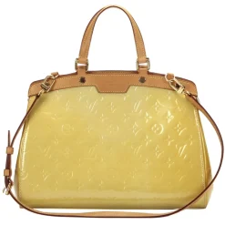 Louis Vuitton Vintage Vintage Bags-- Vernis Brea MM - Yellow Brown Beige - Vernis Leather and Vachetta Leather Satchel - Luxury High Quality - Avvenice