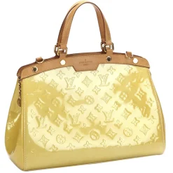 Louis Vuitton Vintage Vintage Bags-- Vernis Brea MM - Yellow Brown Beige - Vernis Leather and Vachetta Leather Satchel - Luxury High Quality - Avvenice