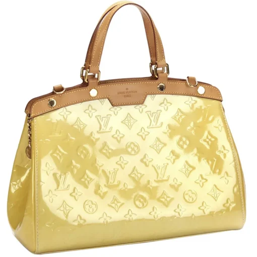Louis Vuitton Vintage Vintage Bags-- Vernis Brea MM - Yellow Brown Beige - Vernis Leather and Vachetta Leather Satchel - Luxury High Quality - Avvenice