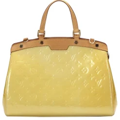 Louis Vuitton Vintage Vintage Bags-- Vernis Brea MM - Yellow Brown Beige - Vernis Leather and Vachetta Leather Satchel - Luxury High Quality - Avvenice