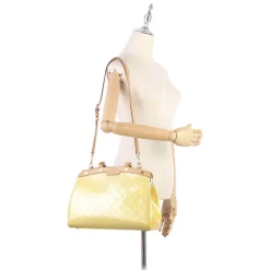 Louis Vuitton Vintage Vintage Bags-- Vernis Brea MM - Yellow Brown Beige - Vernis Leather and Vachetta Leather Satchel - Luxury High Quality - Avvenice