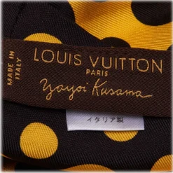 Louis Vuitton Vintage Other Accessories Vintage|Vintage Scarves-- Yayoi Kusama Printed Silk Scarf - Black Yellow - LV Silk Scarf - Luxury High Quality - Avvenice