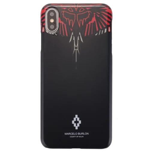 Marcelo Burlon Case-- Geo Red Wings Cover - iPhone XS Max - Apple - County of Milan - Printed Case - Avvenice