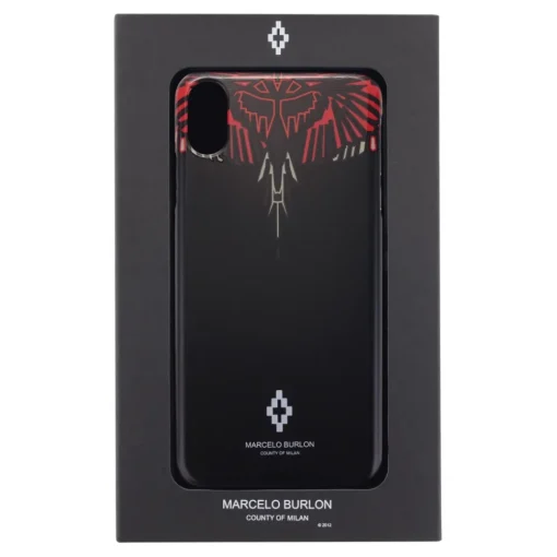 Marcelo Burlon Case-- Geo Red Wings Cover - iPhone XS Max - Apple - County of Milan - Printed Case - Avvenice