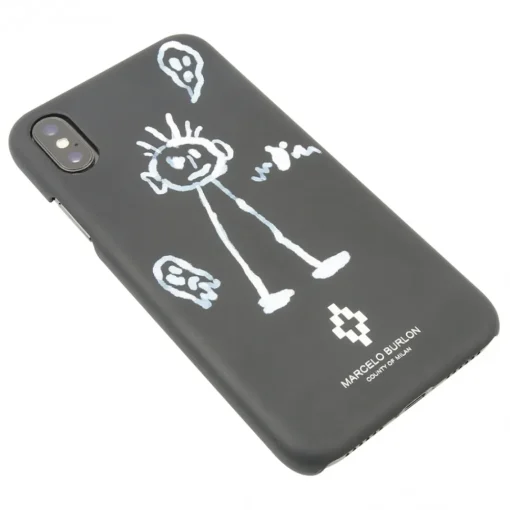 Marcelo Burlon Case-- Kid Sketch Cover - iPhone X / XS - Apple - County of Milan - Printed Case - Avvenice