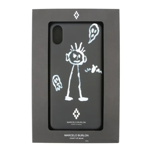 Marcelo Burlon Case-- Kid Sketch Cover - iPhone X / XS - Apple - County of Milan - Printed Case - Avvenice