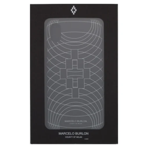 Marcelo Burlon Case-- Wire Frame Black Cover - iPhone 11 Pro - Apple - County of Milan - Printed Case - Avvenice