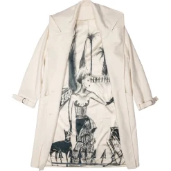 Margaux Avila Jackets-- Coat - Black Ecru - Jacket - Made in Italy - Luxury Exclusive Collection - Avvenice