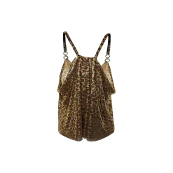 Margaux Avila Tops-- Kate Top - Gold Black - Shirt - Made in Italy - Luxury Exclusive Collection - Avvenice