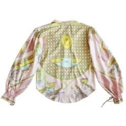 Margaux Avila Shirts-- Sleeve Shirt - Pink - Shirt - Made in Italy - Luxury Exclusive Collection - Avvenice