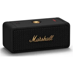 Marshall Audio|Audio-- Emberton - Black & Brass - Portable Bluetooth Speaker - Iconic Classic Premium High Quality Speaker - Avvenice